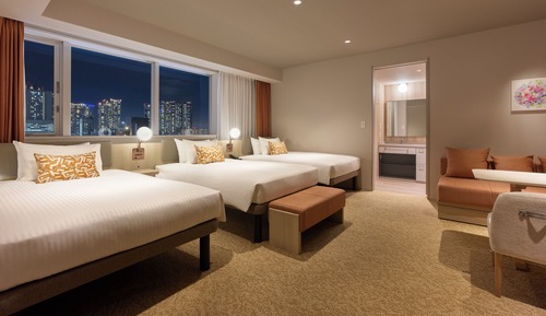 Deluxe , 3 beds (123cm×3 + extra)