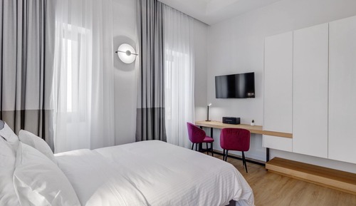 Panoramic Double Room, 1 Queen Bed, Partial Sea View