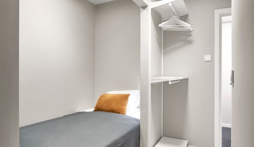 Studio apartment with alcove
