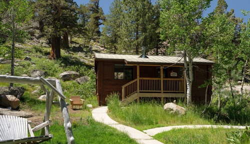 Comfort Cabin, 1 King Bed, Fireplace, Hill View