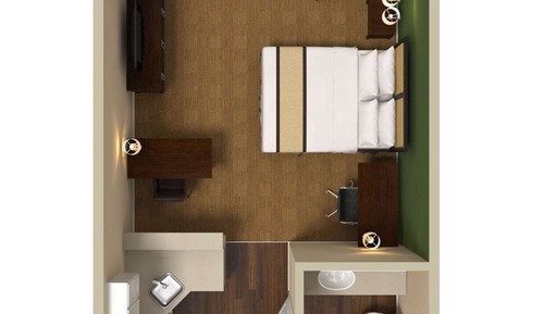 Studio, 2 Double Beds, Non Smoking