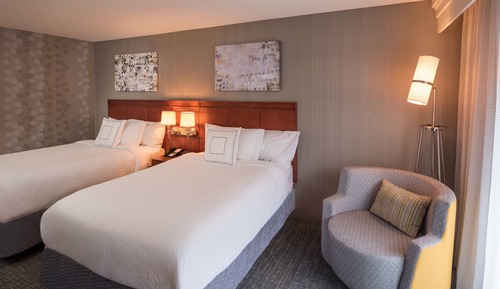 Room, 2 Double Beds (Mobility/Hearing Access, Roll-In Shwr)