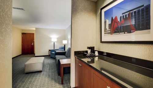 Suite, 1 King Bed with Sofa bed, Refrigerator & Microwave (Upper Floor)