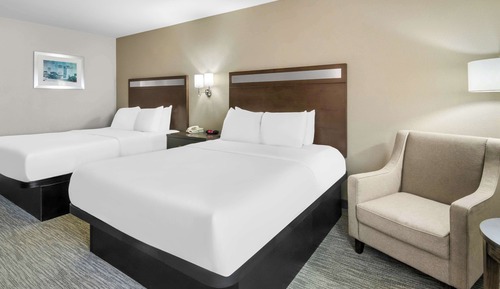 Standard Room, 2 Queen Beds, Non Smoking, Refrigerator & Microwave