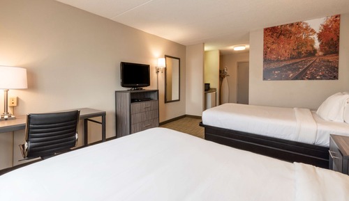 Standard Room, 2 Double Beds, Non Smoking, Refrigerator & Microwave