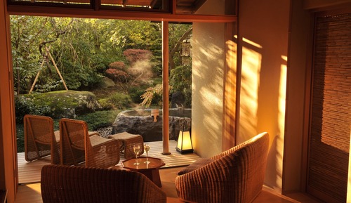 Japanese Style Room with Open-air Big Stone Bath
