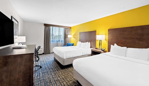 Standard Room, 2 Queen Beds, Non Smoking, Refrigerator & Microwave