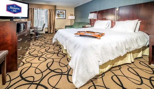 Room, 1 King Bed with Sofa bed, Refrigerator & Microwave