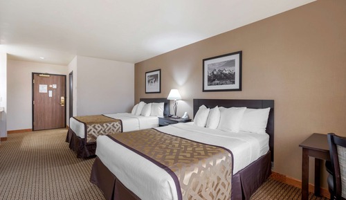 Standard Room, 2 Queen Beds, Non Smoking, Refrigerator & Microwave