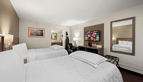 Premium Room, 2 Double Beds (Upgraded Bedding & Snack, Smoke Free)