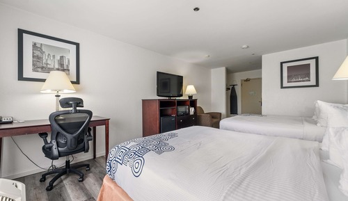 Standard Room, 2 Queen Beds, Non Smoking, Refrigerator & Microwave