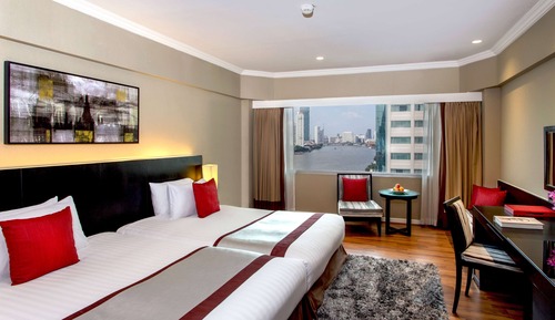 Deluxe Room, 2 Twin Beds, River View