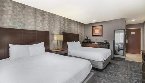 Standard Room, 2 Queen Beds, Non Smoking, Refrigerator & Microwave