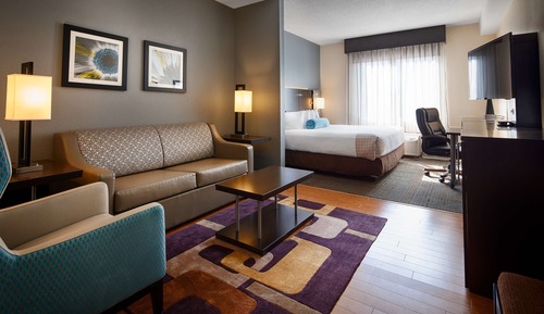 Suite, 1 King Bed, Non Smoking, Refrigerator