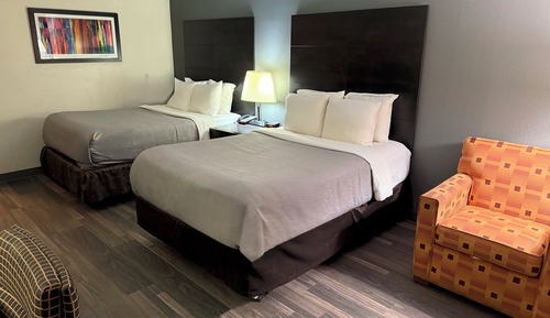 Double Room, 2 Double Beds, Non Smoking
