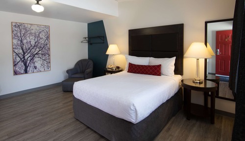 Standard Room, 1 Queen Bed, Refrigerator & Microwave, Ground Floor (Shower Only)