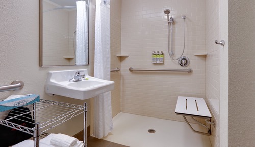 Suite, 2 Double Beds, Accessible (Mobility Roll-In Shower)