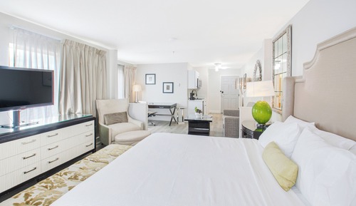 Studio, 1 King Bed with Sofa bed (Comm)