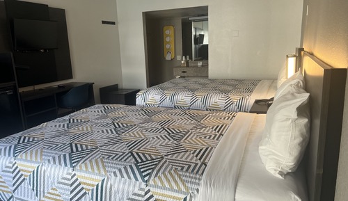 Standard Room, 2 Double Beds, Non Smoking, Refrigerator & Microwave