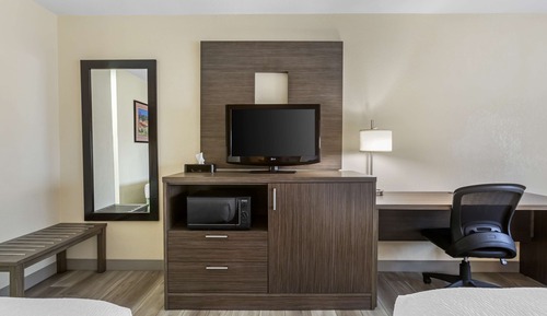 Standard Room, 2 Queen Beds, Non Smoking, Refrigerator & Microwave