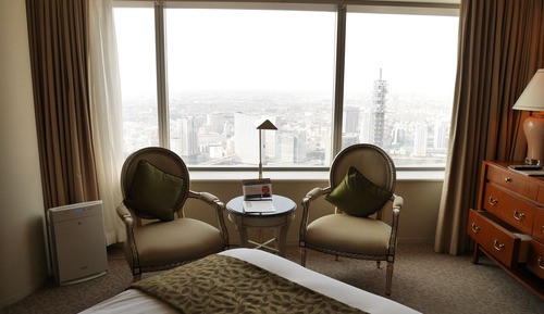 [Check in 4PM/Check out 10AM] Regular Floor Corner Twin Room, Bay View, Non Smoking