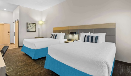 Standard Room, 2 Queen Beds, Non Smoking, Refrigerator & Microwave