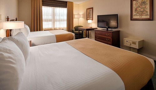 Standard Room, 2 Queen Beds, Non Smoking, Refrigerator & Microwave