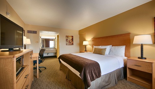 Standard Room, 1 King Bed, Non Smoking, Refrigerator & Microwave