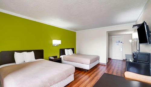 Standard Room, 2 Queen Beds, Non Smoking, Refrigerator & Microwave