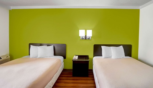 Standard Room, 2 Double Beds, Non Smoking, Refrigerator & Microwave