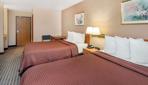 Room, 2 Double Beds, Refrigerator