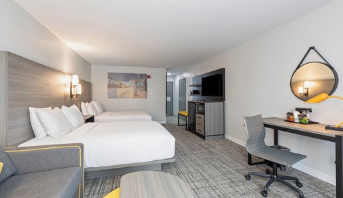 Standard Room, 2 Queen Beds, Non Smoking (with Single Sofabed)