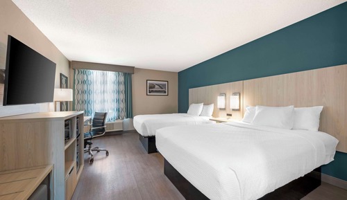 Standard Room, 2 Queen Beds, Non Smoking, Refrigerator & Microwave