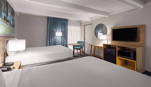 Double Room, 2 Double Beds, Accessible
