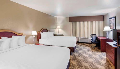 Standard Room, 2 Queen Beds, Non Smoking, Refrigerator & Microwave