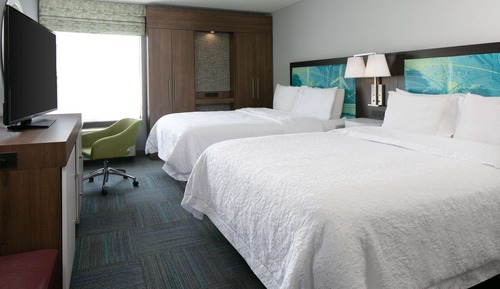 Two double beds non smoking
