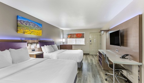 Standard Room, 2 Queen Beds, Non Smoking, Refrigerator & Microwave