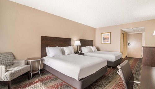 Standard Room, 2 Queen Beds, Non Smoking, Refrigerator & Microwave