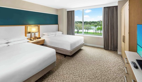 Suite, 2 Queen Beds (Mobility & Hearing)
