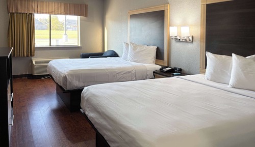 Deluxe Room, 2 Queen Beds, Smoking, Refrigerator & Microwave