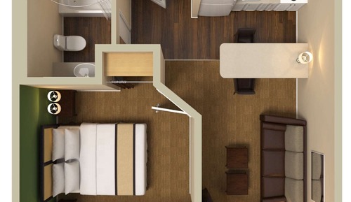 Suite, 1 Queen Bed with Sofa bed, Non Smoking