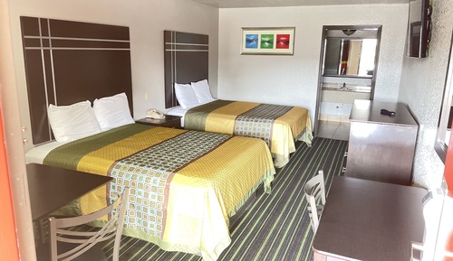 Standard Room, 2 Queen Beds, Refrigerator & Microwave