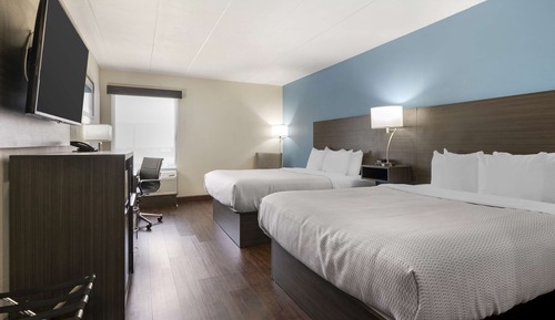 Standard Room, 2 Queen Beds, Non Smoking, Refrigerator & Microwave