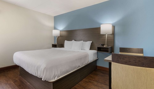 Standard Room, 1 King Bed, Non Smoking, Refrigerator & Microwave (Shower Only;Larger Room)