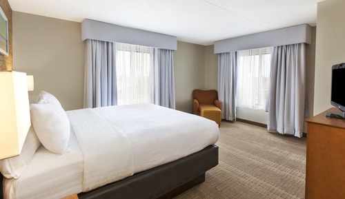 Suite, 1 King Bed, Roll-in Shower (Communications)