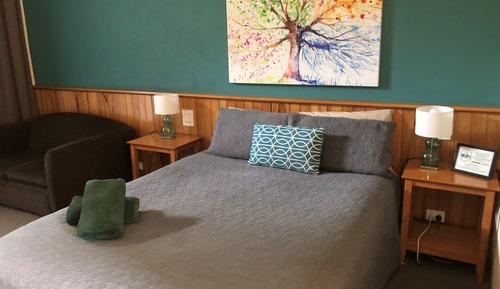 Room 3: Queen Standard Room with 50 inch Smart TV located on Ground Floor
