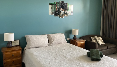 Room 23: Queen Deluxe Room with 50 inch Smart TV located on First Floor