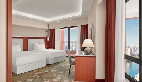 Family Room, 2 Twin Beds, Connecting Rooms, City View