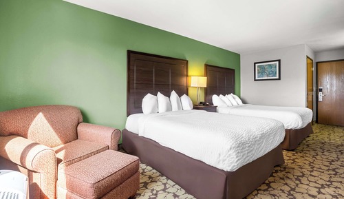 Standard Room, 2 Queen Beds, Non Smoking, Refrigerator & Microwave