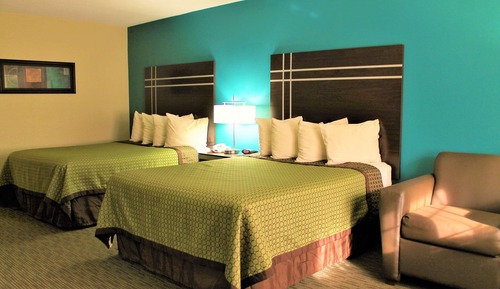 Standard Room, 2 Queen Beds, Non Smoking, Refrigerator & Microwave